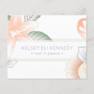 Fleurs vintages élégantes funérailles