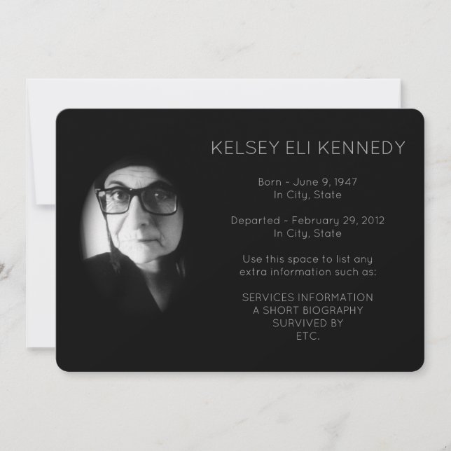 Fleurs vintages élégantes funérailles (Devant)