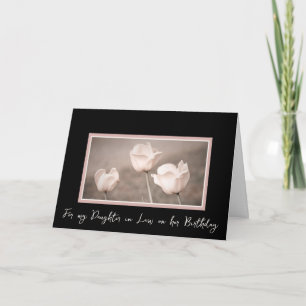 Fleurs Vintages roses fille en droit Carte d'anniv