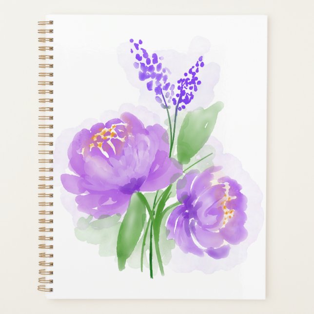 Fleurs violettes (Devant)
