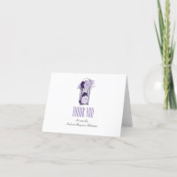 Fleurs violettes et lavande Lanterne Merci