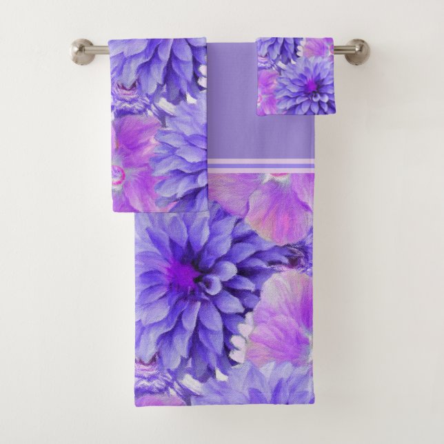 Fleurs violettes et roses (En situation)
