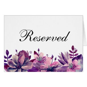 Fleurs violettes et roses. Panneau de réservation