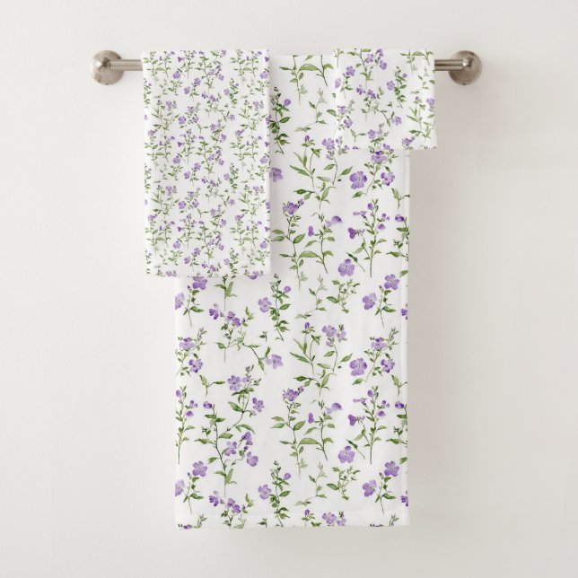 Fleurs violettes minimalistes (En situation)