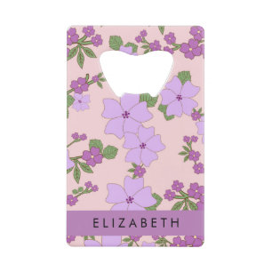 Fleurs Violettes, Motif De Fleurs, Votre Nom