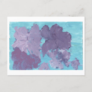 Fleurs violettes sur carte postale Arrière - plan