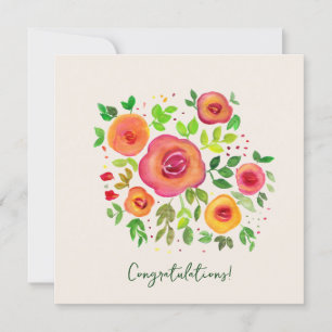 Fleurs vives Bouquet floral Félicitations