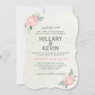 Fleurs Whimsical - Faire-part de mariage