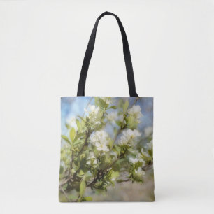 Fleuves printanières Fleurs blanches Sac fourre-to