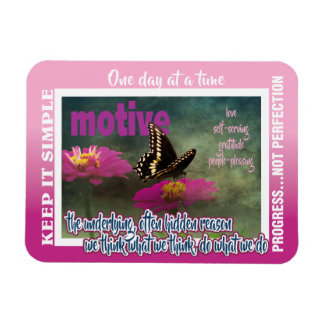 Flexible 12 step motives magnet 26 butterflies
