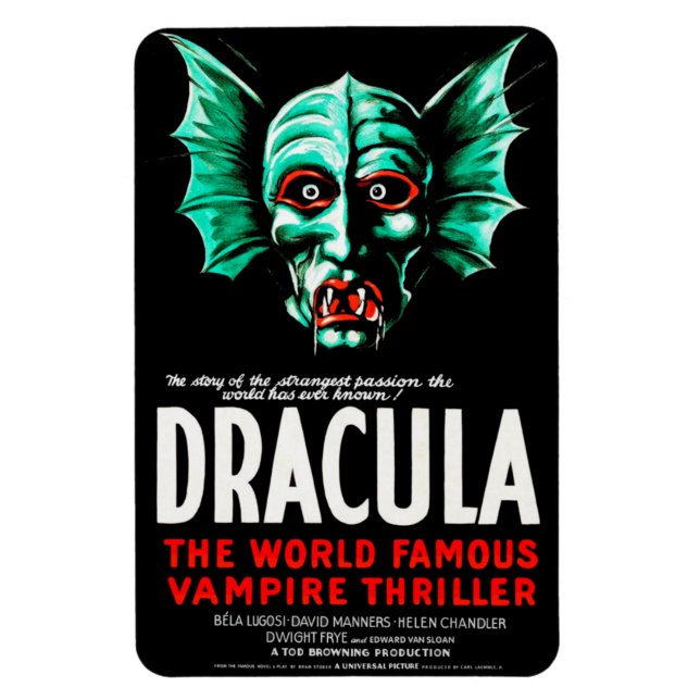 Flexible 1931 Dracula Poster Magnet (Vertical)