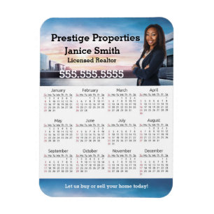 Flexible 2023 Realtor Calendar Refrigerator Magnet