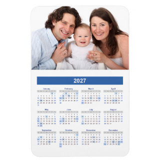 Flexible 2027 Calendar with Custom Photo Magnet