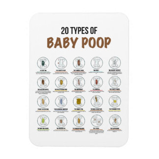 Flexible 20 types de frigo pour bébé en pot Magnet 3x4