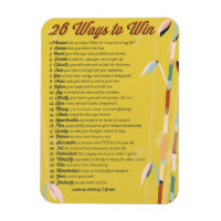 26 Moyens Encouragement Photo Magnet - Mustard