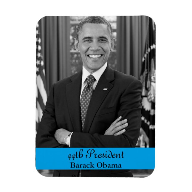 Flexible 44ème Président Barack Obama Magnet (Vertical)