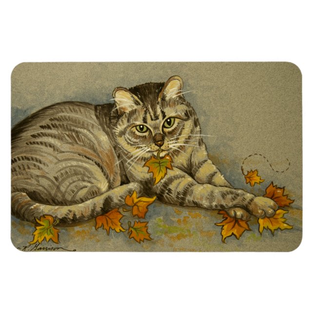 Flexible 4872 Magnet de chat d'automne (Horizontal)