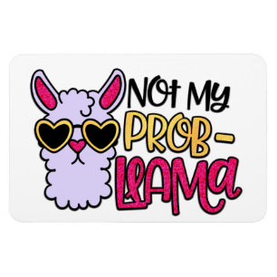 Flexible Adorables Llama Love My Probllama Magnet