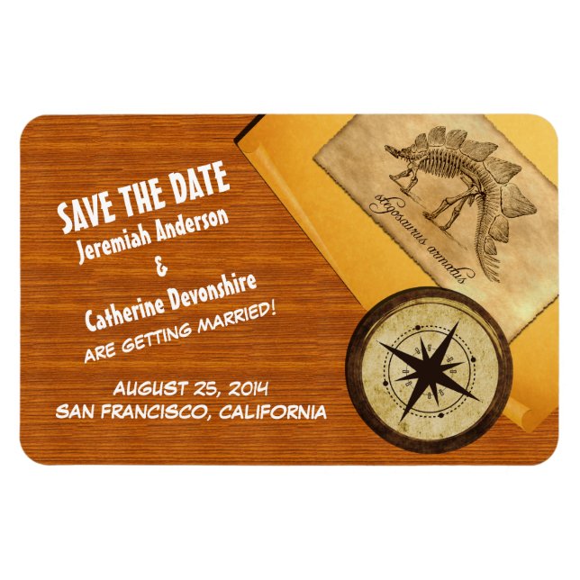 Flexible Adventure Wedding Save the Date Magnet (Horizontal)