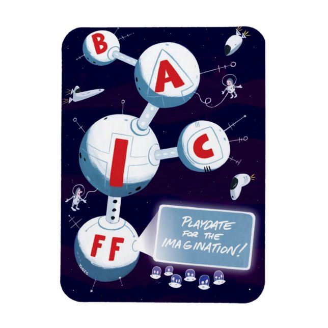 Flexible Affiche de la BAICFF 2014 Magnet (Vertical)