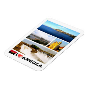 Flexible Afrique - Angola - Angola - I Love Magnet