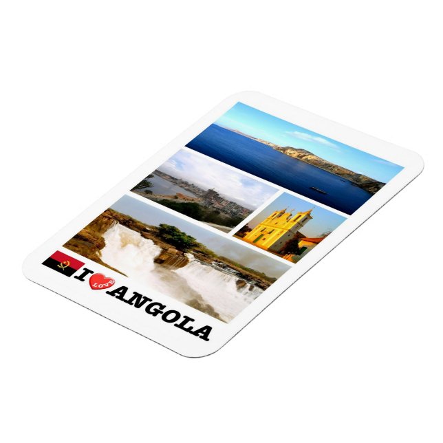Flexible Afrique - Angola - Angola - I Love Magnet (Côté Gauche)