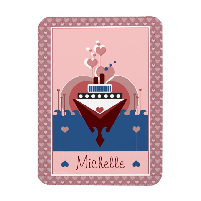 Flexible Aimer bateau de croisière Magnet Flexi personnalis (Vertical)