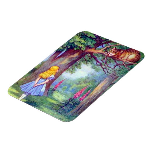 Flexible Alice et Cheshire Chat Full Color Flexi Magnet (Côté Gauche)