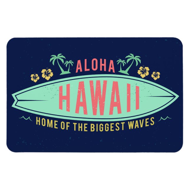 Flexible Aloha Hawaiian Surfer magnet (Horizontal)