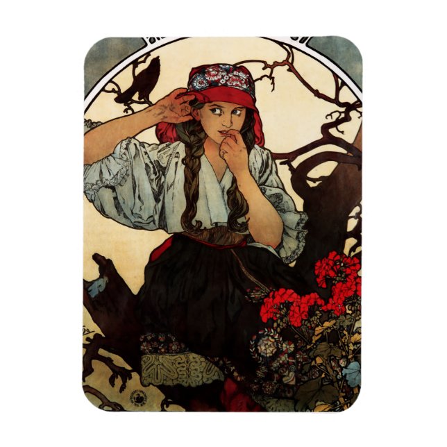 Flexible Alphonse Mucha Moravian Teachers Choir Magnet (Vertical)