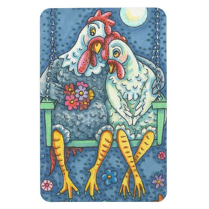 Flexible AMATEURS DE ROOSTER & HEN, MAGNET POULET Grand