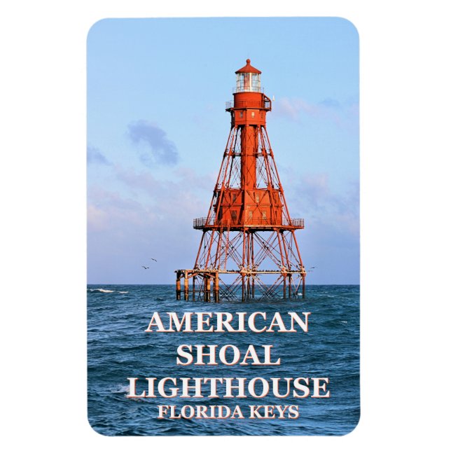 Flexible American Shoal Lighthouse, Floride Magnet Flexi (Vertical)