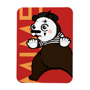 FLEXIBLE AMUSANT GRIZZLY PORTER MIME VERTICAL MAGNET