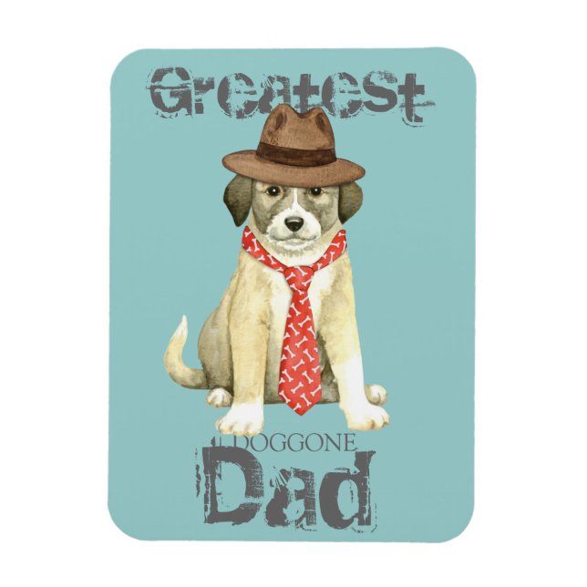 Flexible Anatolian Shepherd Dad Magnet (Vertical)