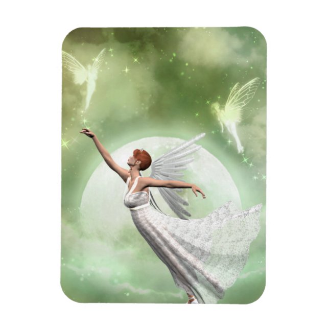 Flexible Angel 1 - Parmi les amis Premium Magnet (Vertical)
