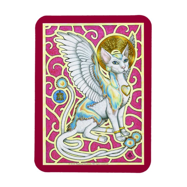 Flexible Angels Marcher sur 4 pattes Premium Magnet (Vertical)