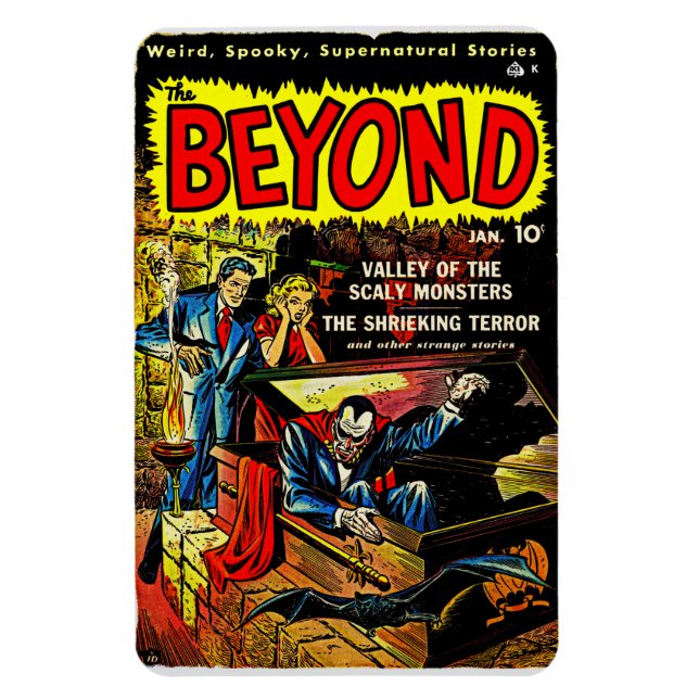 Flexible Années 1950 * The BEYOND* Horror Comics Magnet (Vertical)