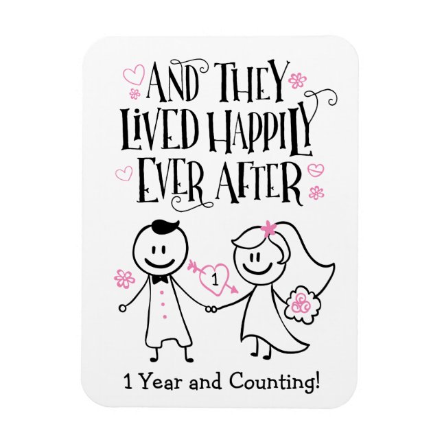 Flexible Anniversary, And They Lived Happily Ever Magnet (Vertical)