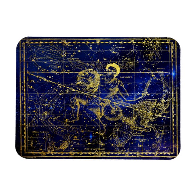 Flexible aquarius constellation magnet (Horizontal)