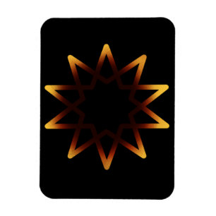 Flexible Arbre De Vie Brillant Symbole Orange Magnet
