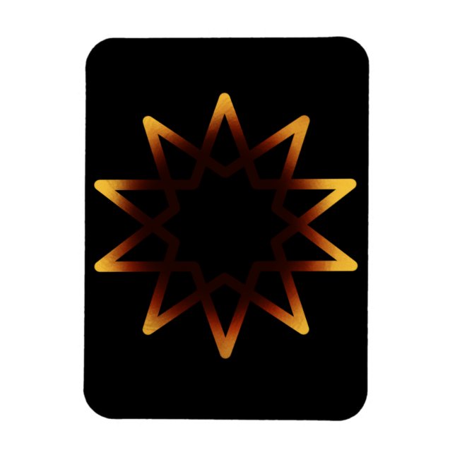 Flexible Arbre De Vie Brillant Symbole Orange Magnet (Vertical)