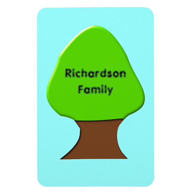 Flexible Arbre généalogie personnalisable Magnet Premium (Vertical)