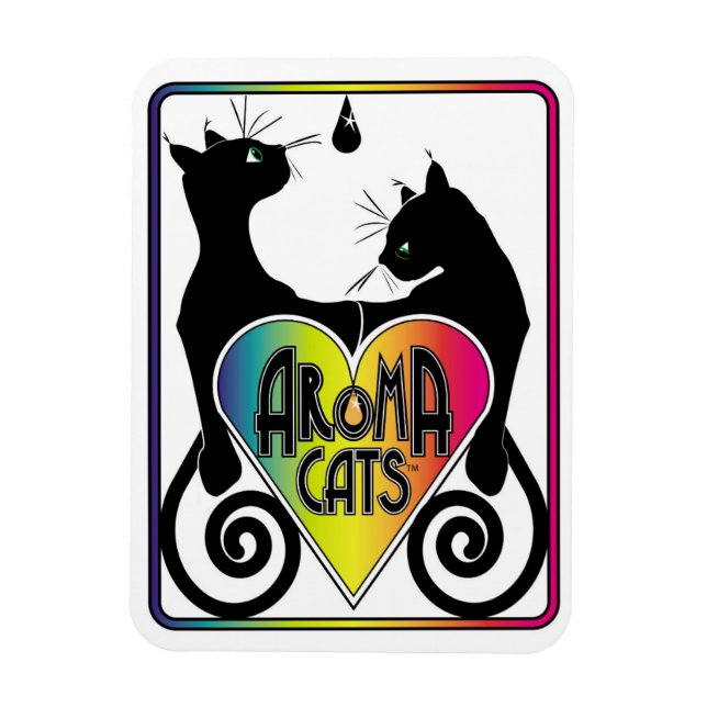 Flexible Aroma cat Magnet (Vertical)