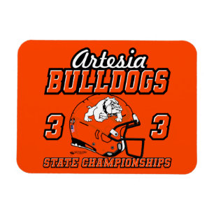 Flexible Artesia Bulldogs 33 Championnats d'État Magnet