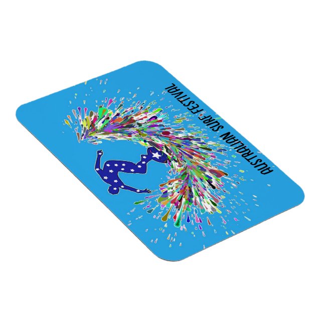 Flexible Australian Surf Festival Magnet (Côté Droit)