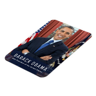 Flexible Barack Obama, 44ème Président, USA- Photo Magnet