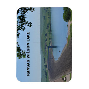 Flexible Barrage du lac Kansas Wilson Magnet Carré