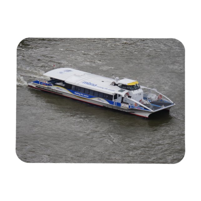 Flexible Bateau de croisière sur la Tamise Magnet 3"x4" (Horizontal)