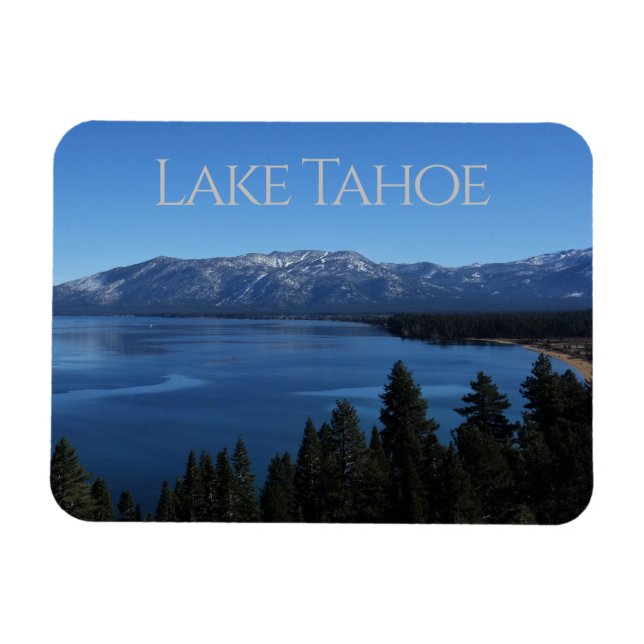 Flexible Beau Blue Lake Tahoe Magnet (Horizontal)