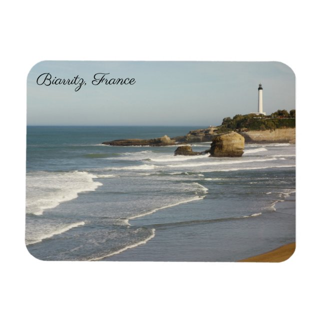 Flexible Biarritz France Magnet (Horizontal)